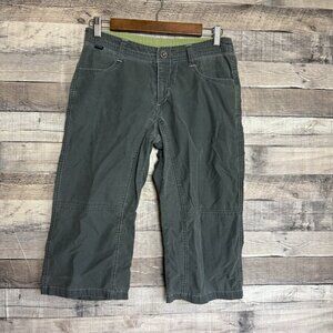 Kuhl Trek Pants Kuhldry Stretch Fit Mid Rise Carpi Cropped Gray 6